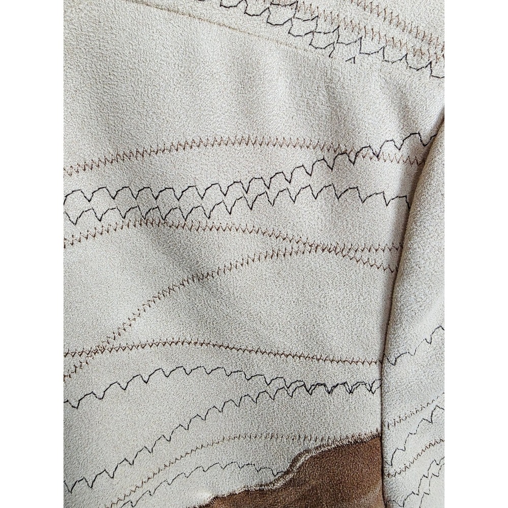 Coldwater Creek Women's Patchwork Embroidered Lea… - image 10